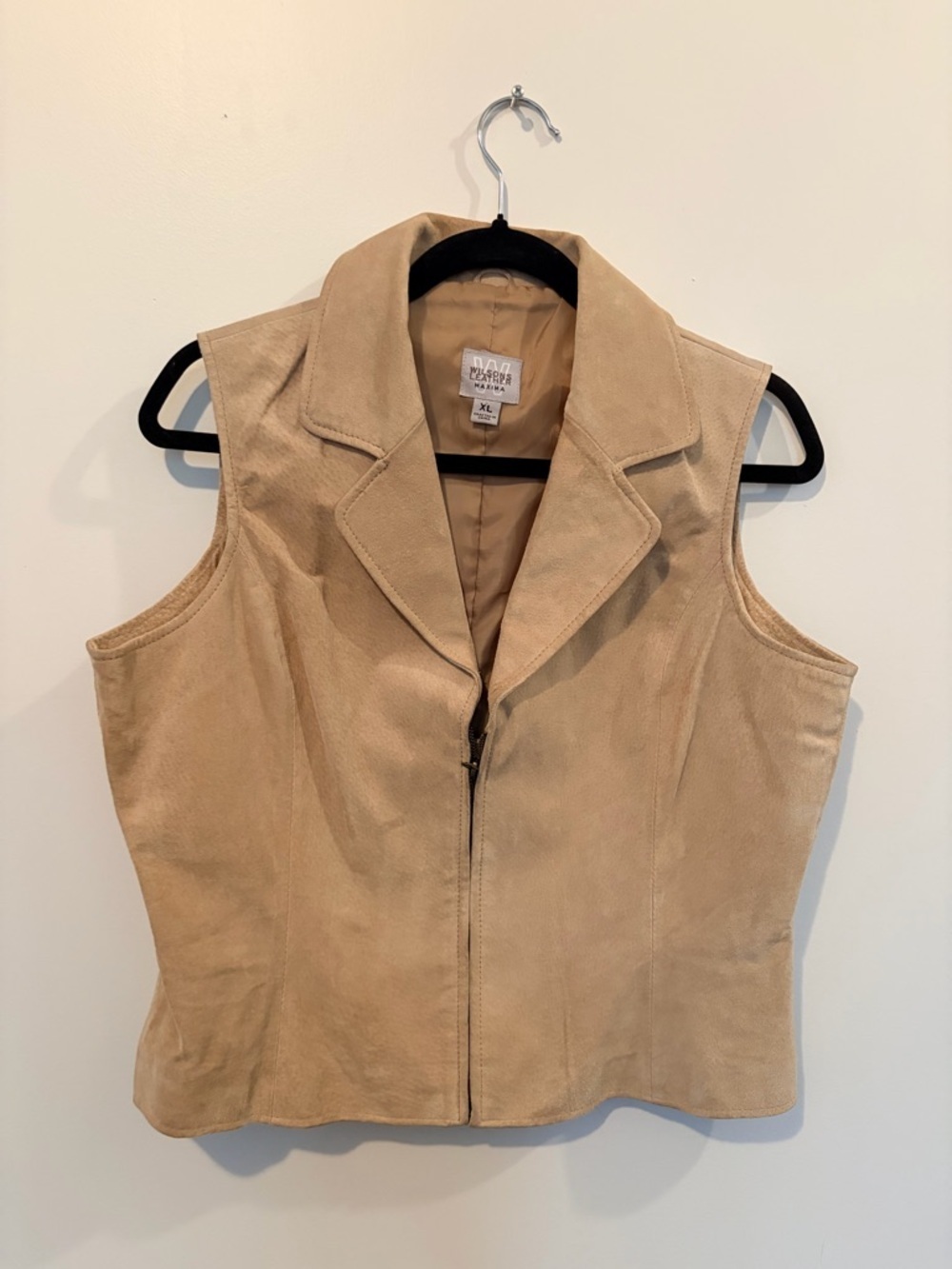 Wilson Leather Maxima Zip-Front Sleeveless Vest - XL